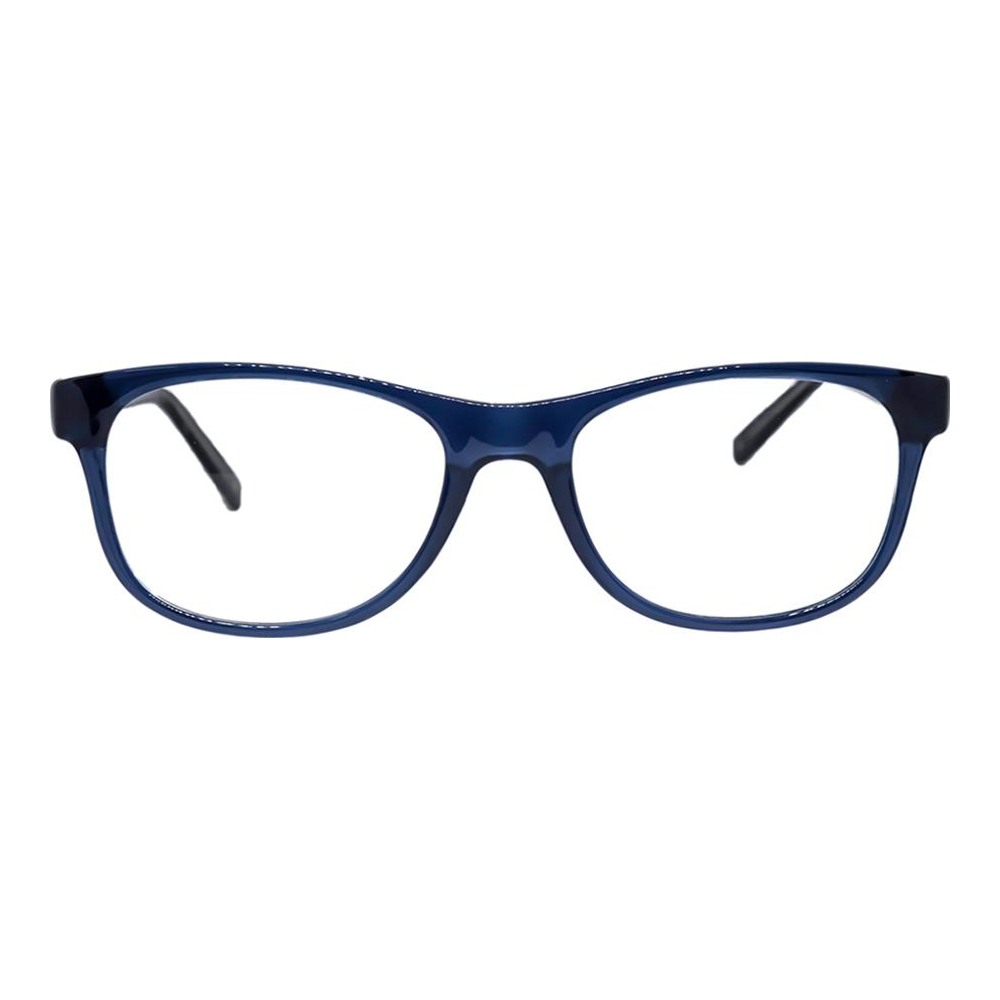 Blue Shield Zero Power Computer Glasses Full Rim Round Blue Polycarbonate Medium 12056B