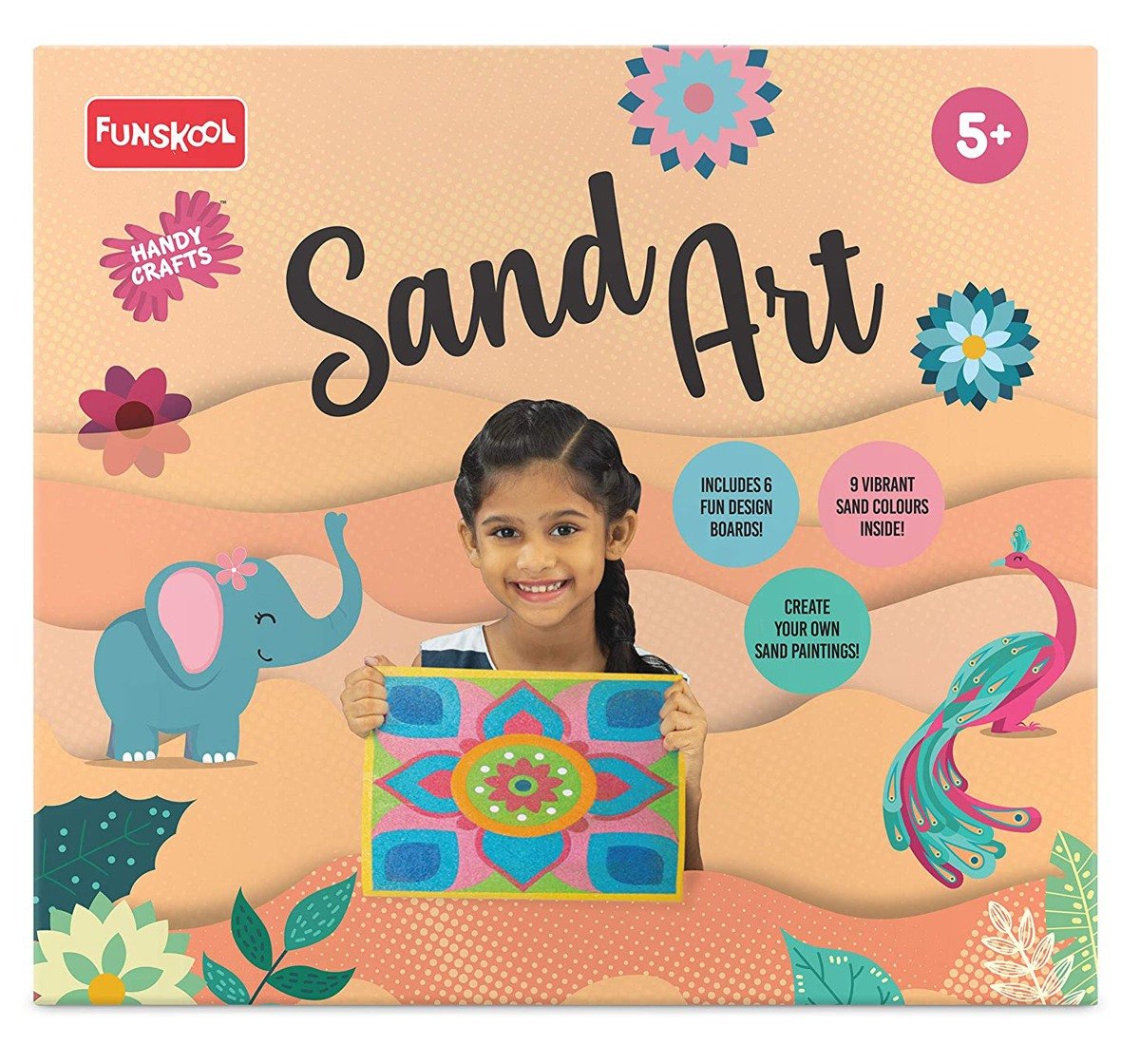 Handycrafts Sand Art Plastic Multicolour 7Y+