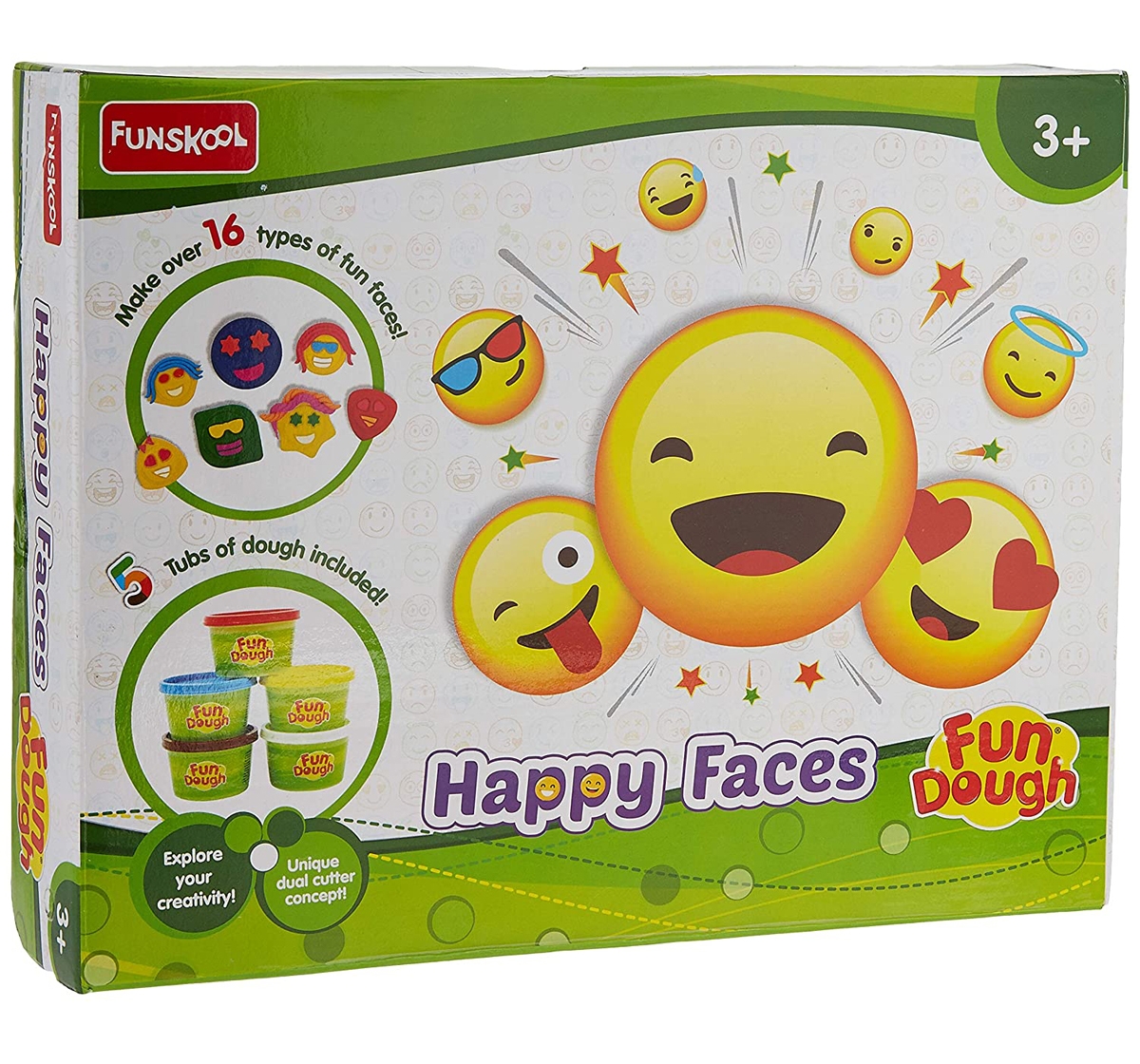 Fun Dough Happy Faces Plastic Multicolour 3Y+