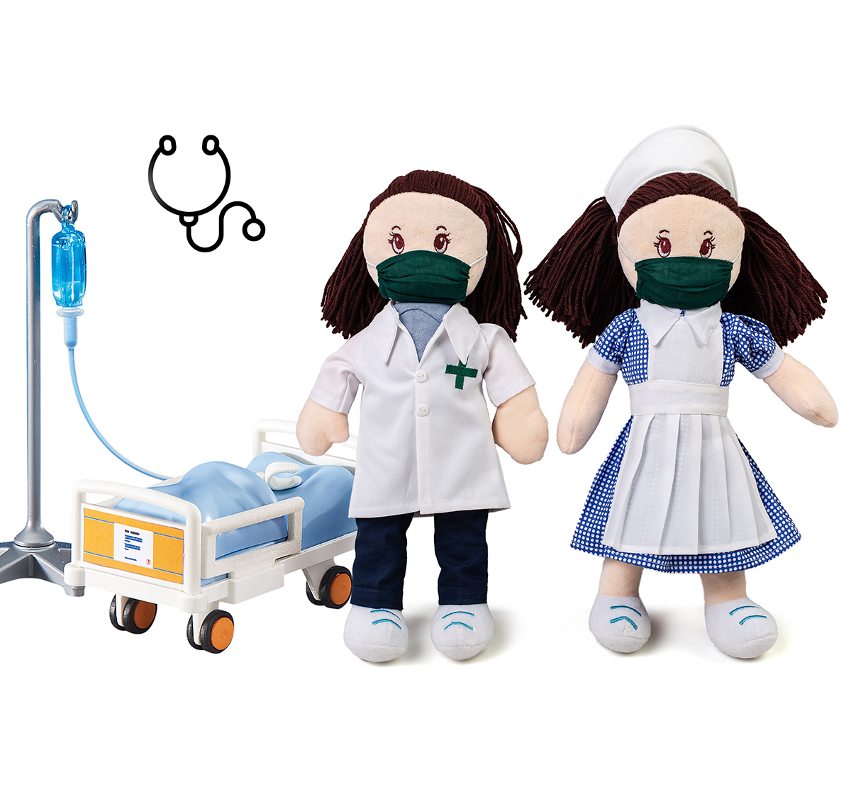 Soft Buddies Hamleys Gratitude Dolls - Nurse Dolls & Puppets for Kids age 3Y+ - 37 Cm