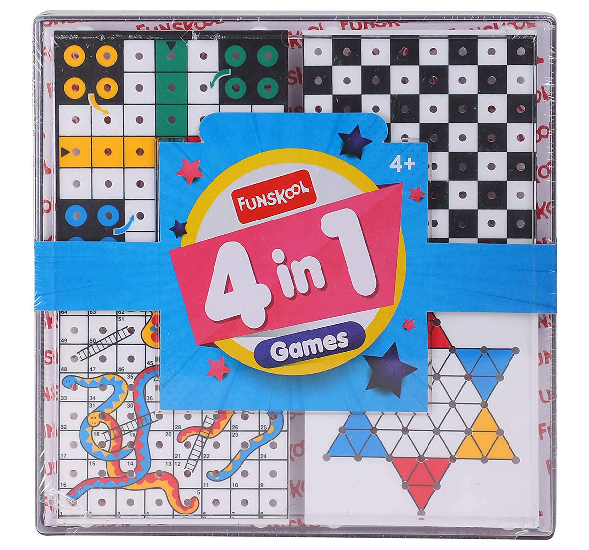 Funskool Travel 4In1 Game 5000200, Unisex, 3Y+ (Multicolor)