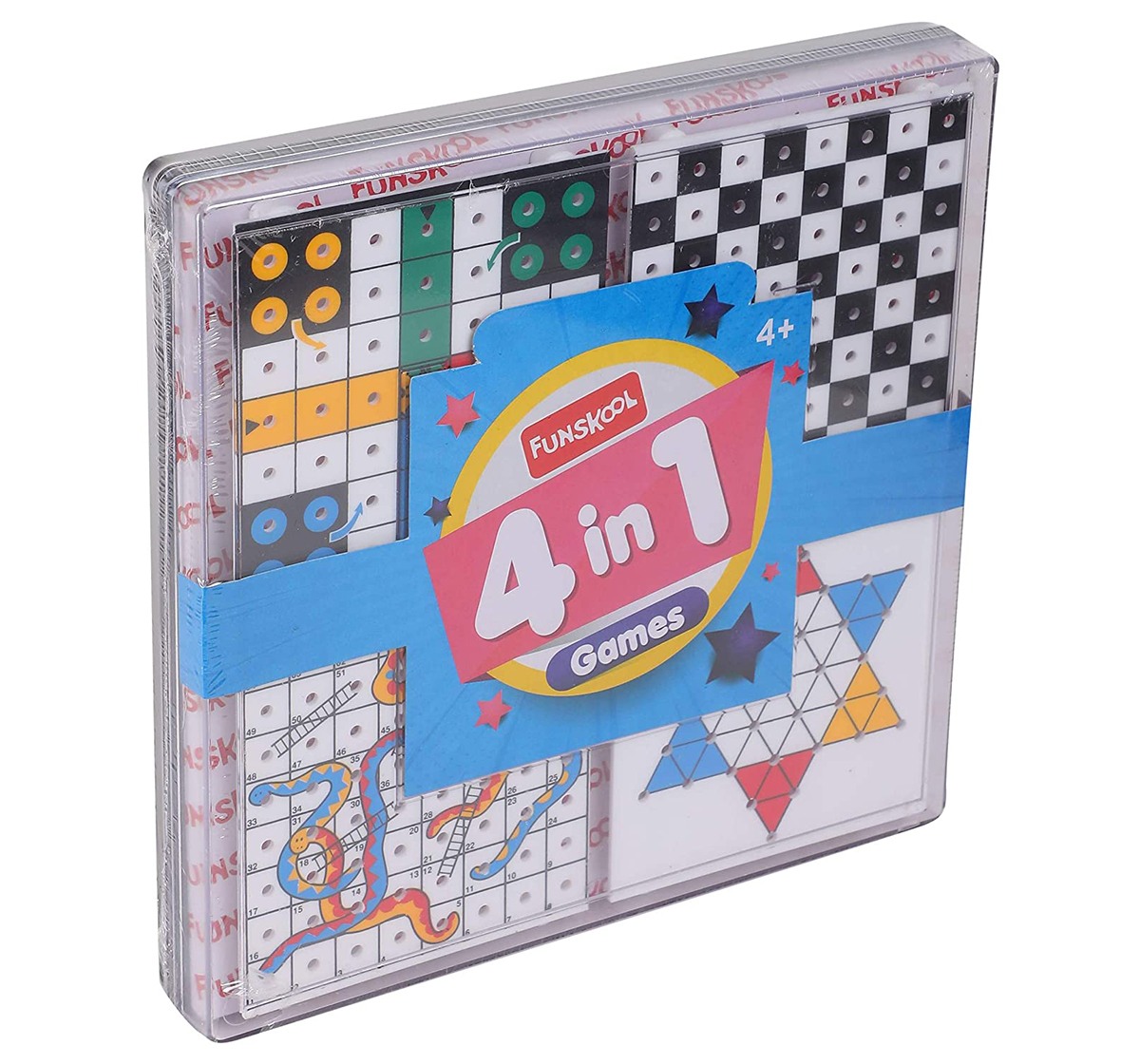 Funskool Travel 4In1 Game 5000200, Unisex, 3Y+ (Multicolor)