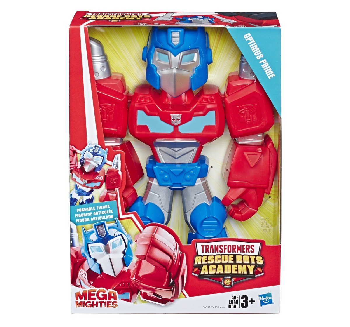 Playskool Mega Mighties Transformers Rescue Bots Academy Optimus Prime Figure Multicolor 3Y+