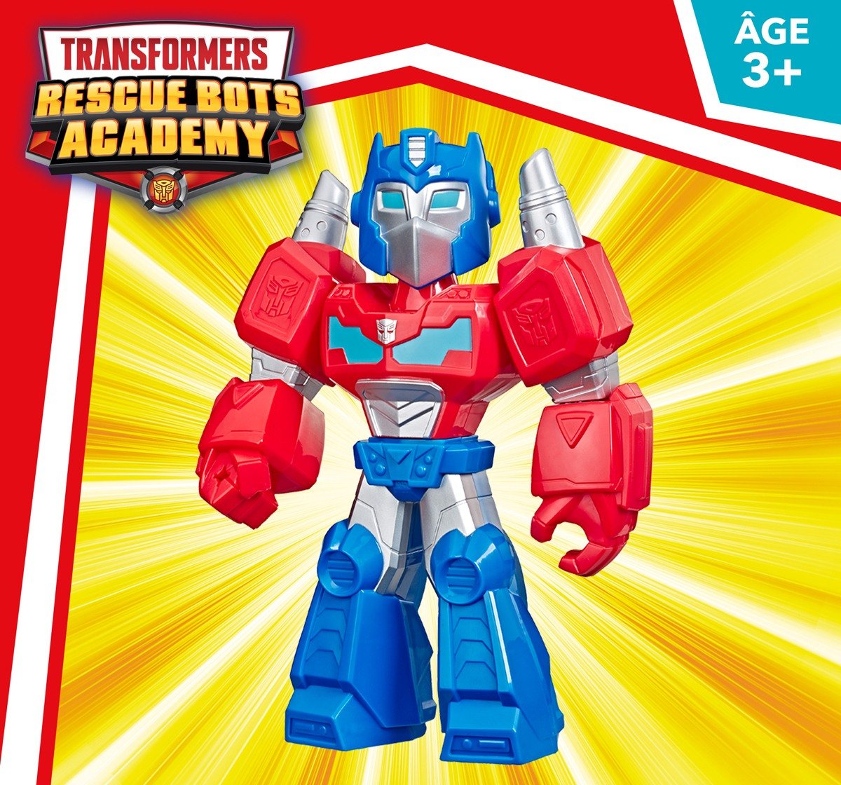 Playskool Mega Mighties Transformers Rescue Bots Academy Optimus Prime Figure Multicolor 3Y+
