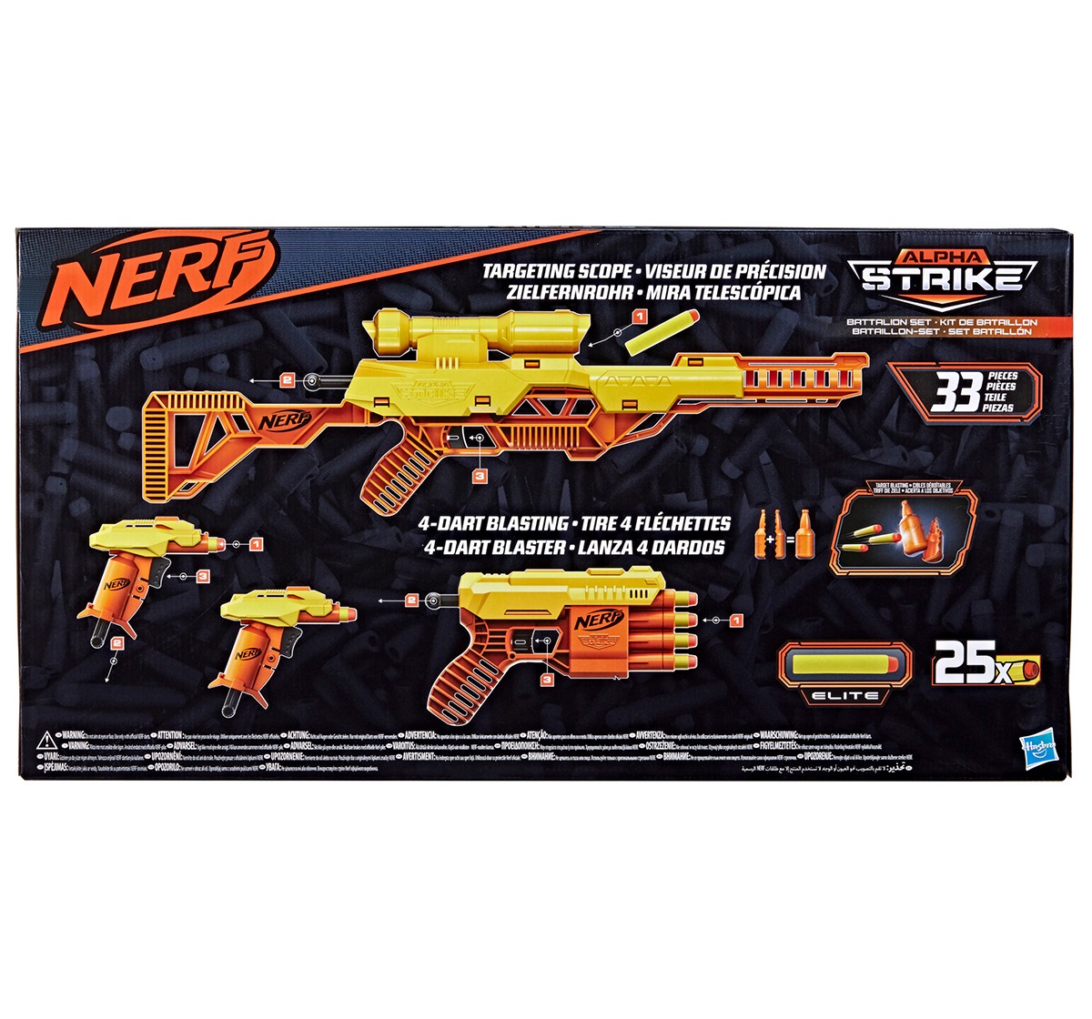 NERF Alpha Strike Battalion Set, Multicolor,  8Y+