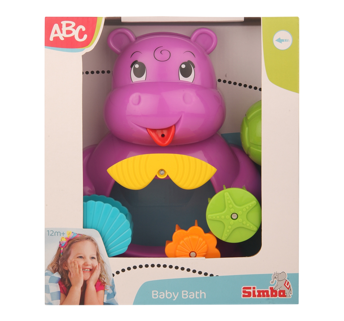 Simba | Simba Abc Bath Hippo, Unisex, 12M+ (Pink) 0