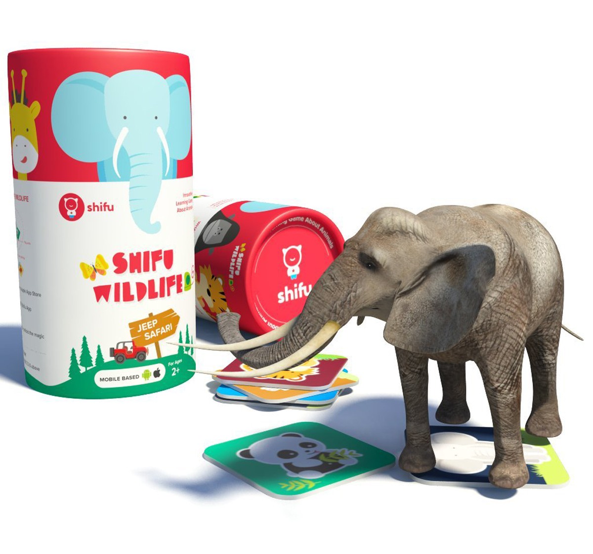 Playshifu Shifu Wildlife Jeep Safari with 20 Animals in 3D  Augmented Reality game Augmented Reality for Kids age 2Y+