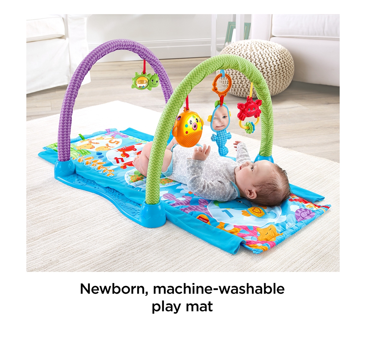 Fisher-Price | Fisher price Kick And Crawl Musical Seahorse Gym Baby Gear for Kids age 0M+ 2