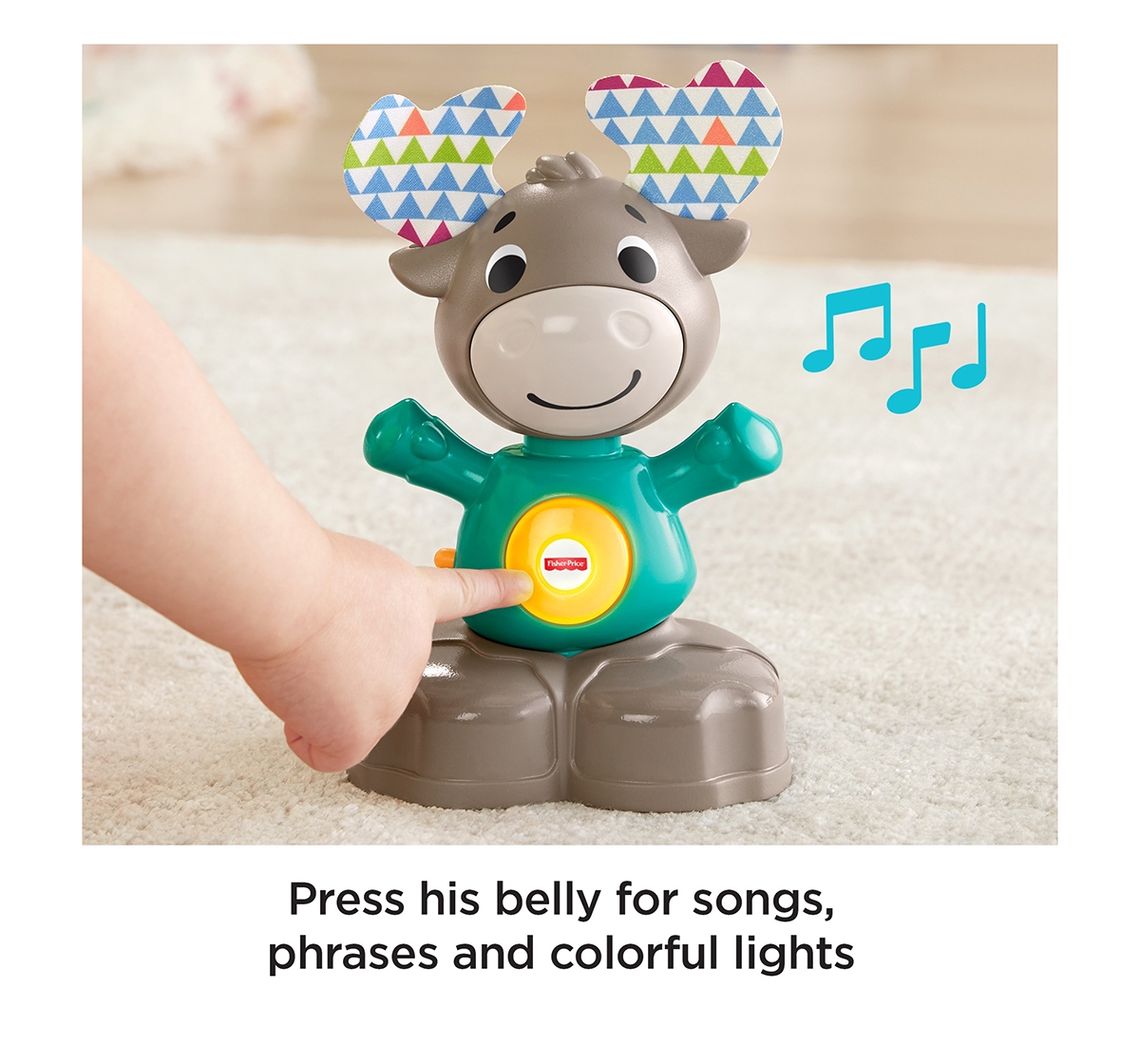 Fisher-Price | Fisher-Price Linkimals Musical Moose, Learning Toys for Kids age 9M+ 2