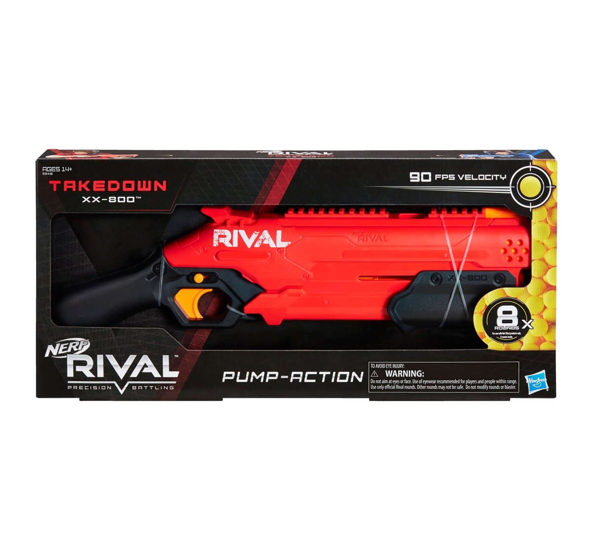 Nerf | Nerf Rival Takedown XX 800 Blaster Pump Action Breech Load for Kids 14Y+, Multicolour 1