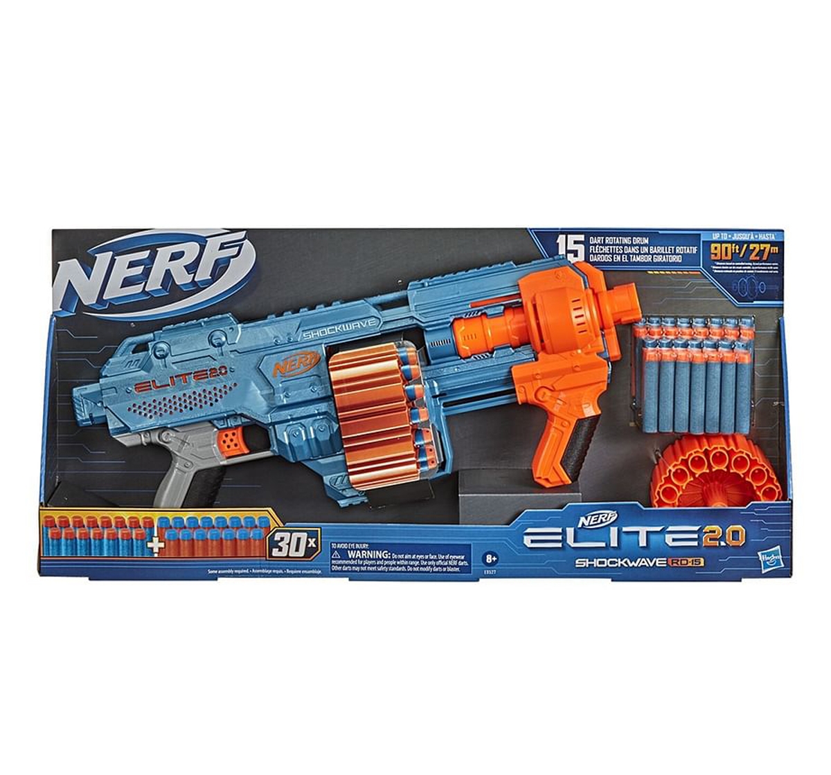Nerf | Nerf Elite 2.0 Shockwave RD 15 Blaster for kids 8Y+, Multicolour 2