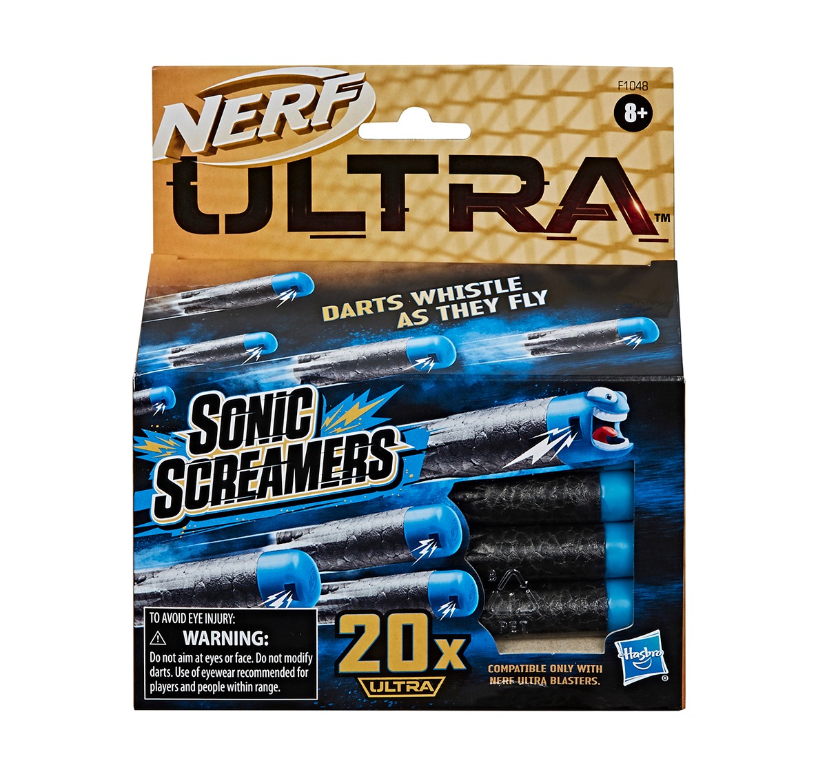 Nerf Ultra Sonic Screamers 20-Dart Refill Pack -- Darts Whistle Through the Air -- Compatible Only with Nerf Ultra Blasters Blasters for BOYS age 8Y+