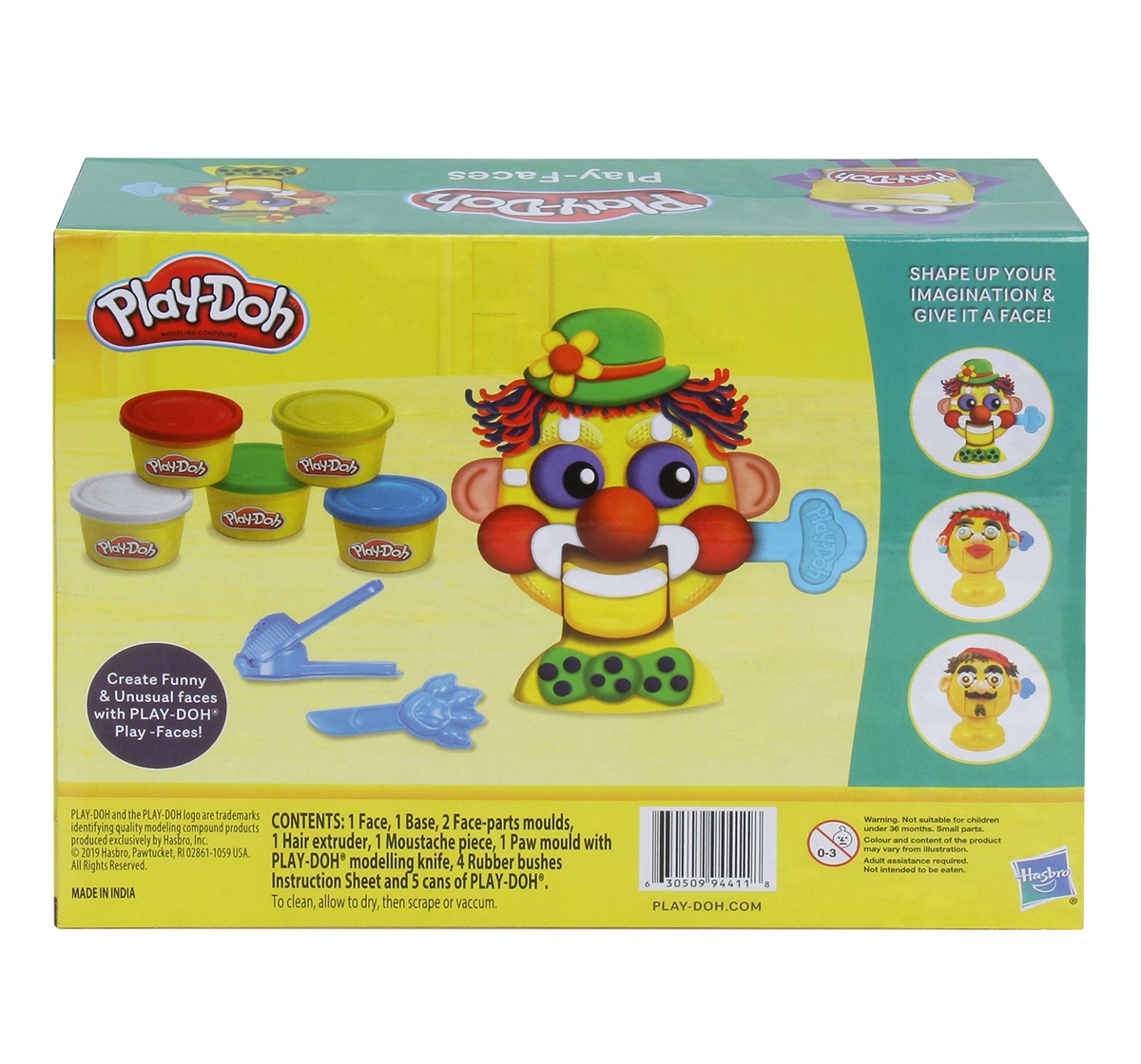 Play-Doh | Play Doh Play Faces Activity Toy for Kids 3Y+, Multicolour 4