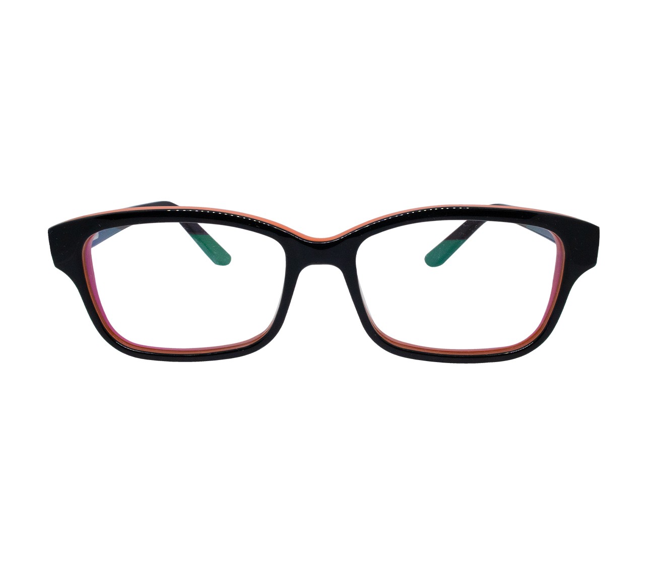 Blue Shield (Zero Power) Kids Computer Glasses Oval Black Acetate Large  61405AF Vision Express Kids