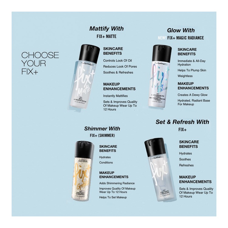 FIX+ Setting Spray Shimmer • Goldlite