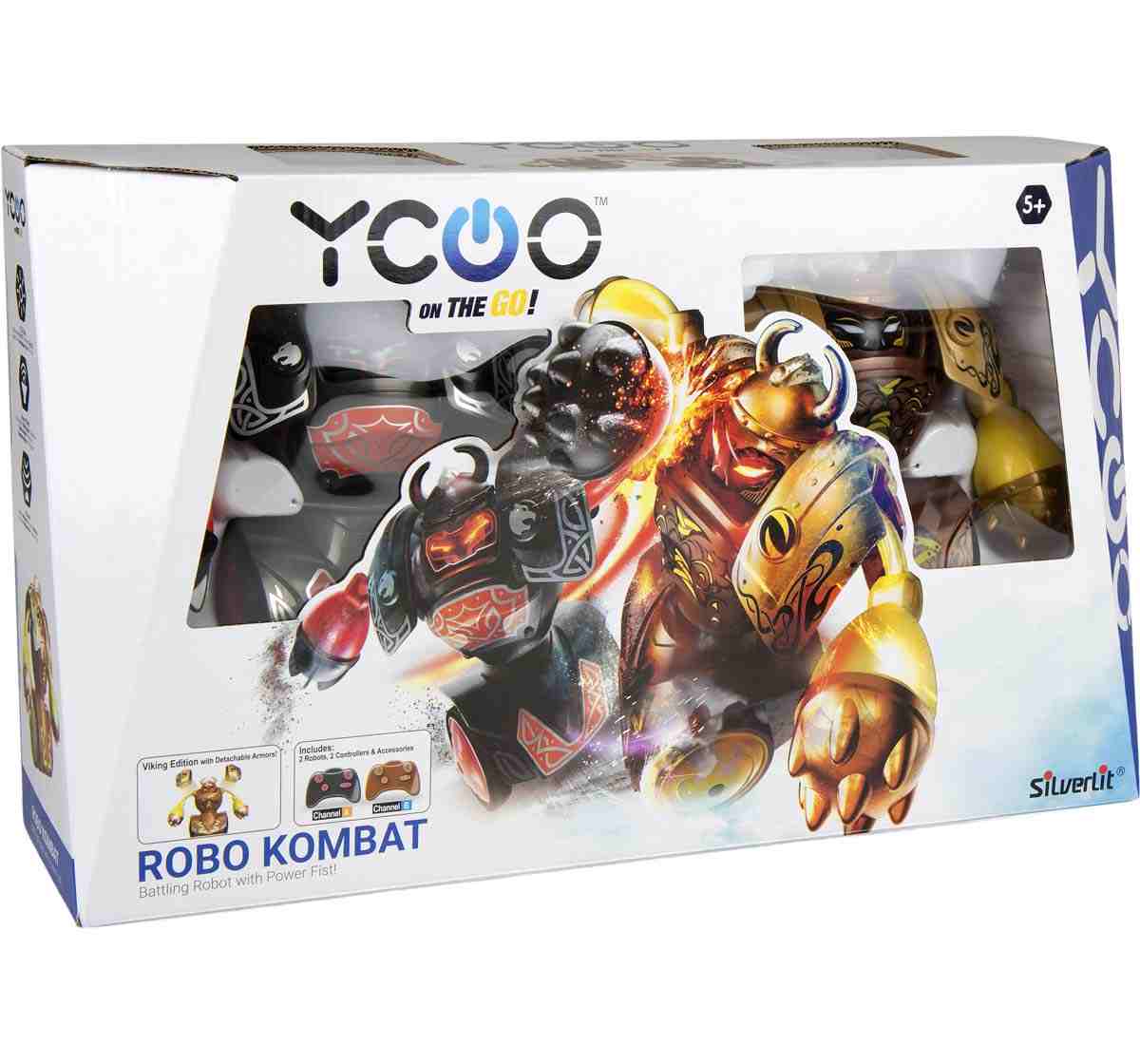Silverlit Ycoo Robo Kombat Viking Battling Robots With Power Fist (Twin Pack) With Remote Control for Kids Age 5Y+
