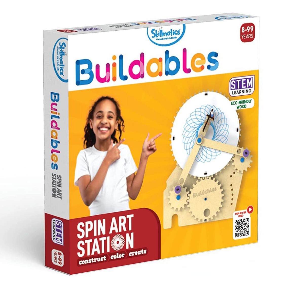 Skillmatics Buildables Spin Art Station Build & Learn Multicolor 3Y+