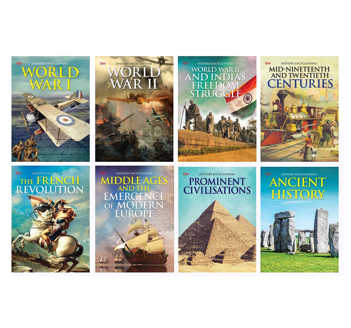 Encyclopedia Of History Set Of 8 Books, 256 Pages Book By Om Books Editorial Team, Paperback