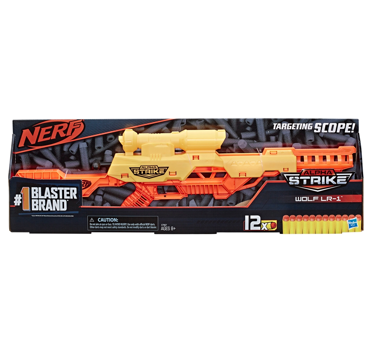 Nerf | NERF Alpha Strike Wolf LR-1 Toy Blaster with Targeting Scope, Multicolour, 8Y+ 1