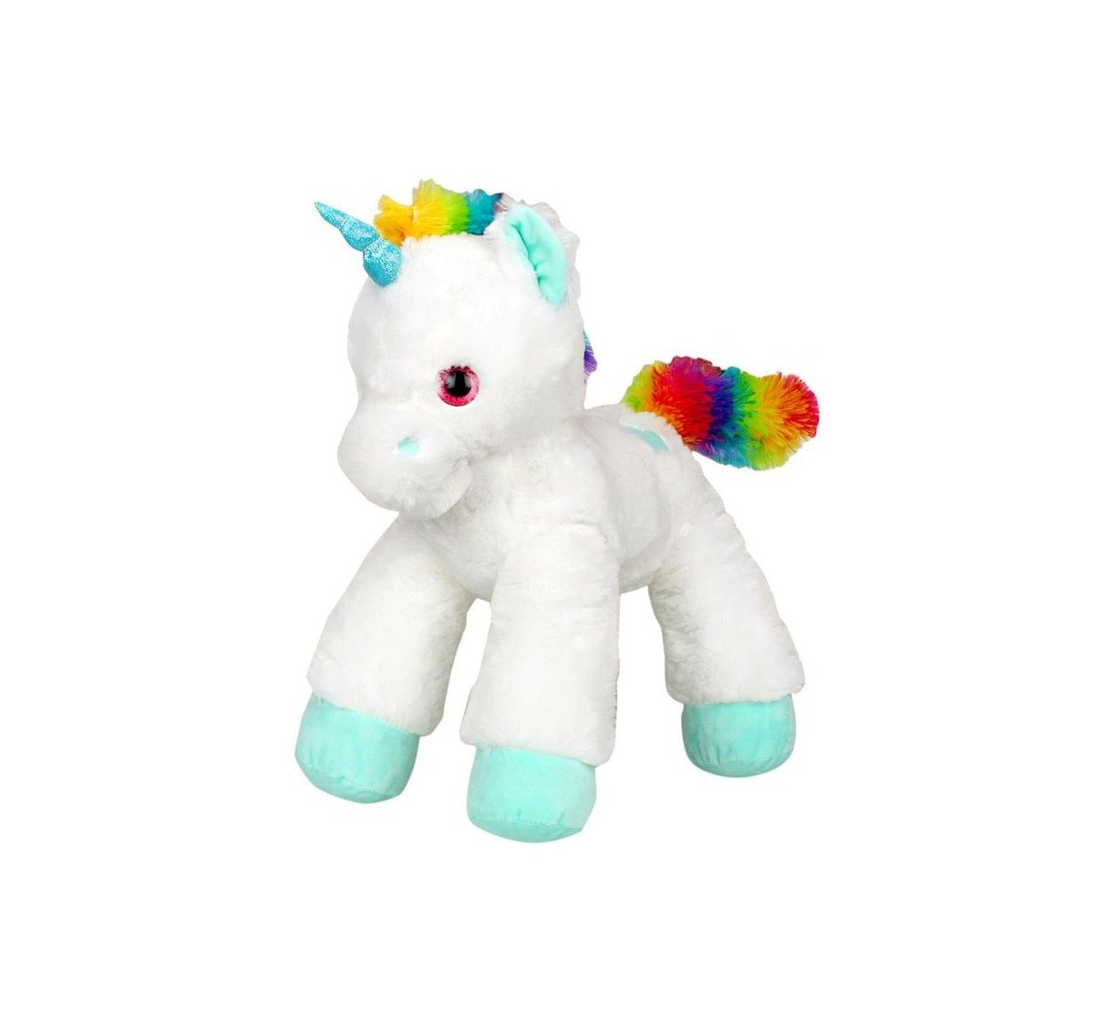 Lash Z Lying Unicorn Plush - White - 53Cm