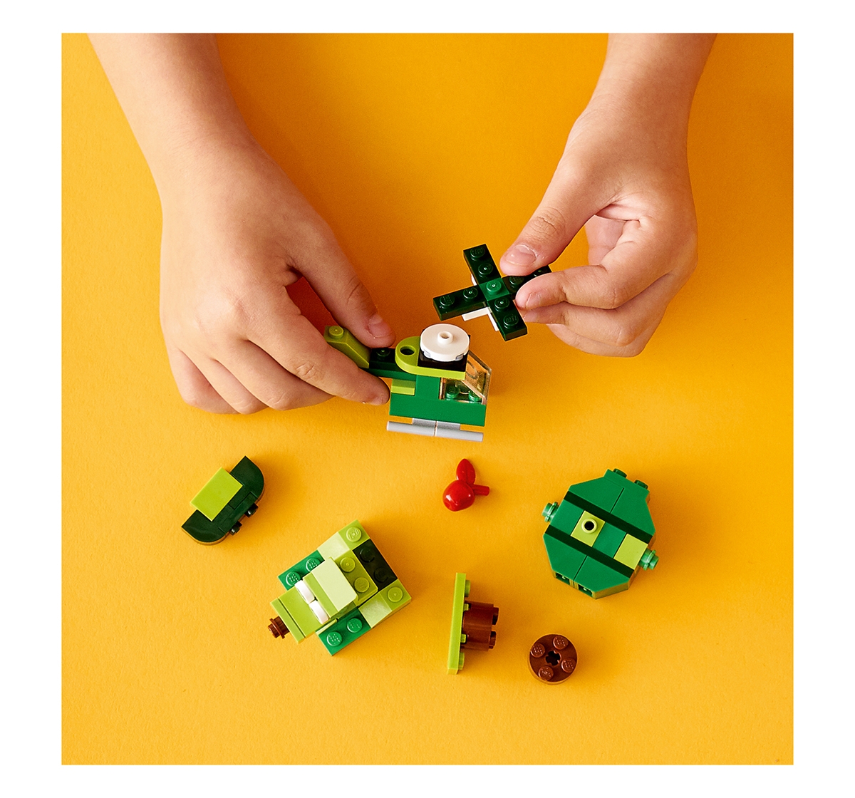 LEGO | LEGO 11007 Creative Green Bricks Lego Blocks for Kids age 4Y+  2