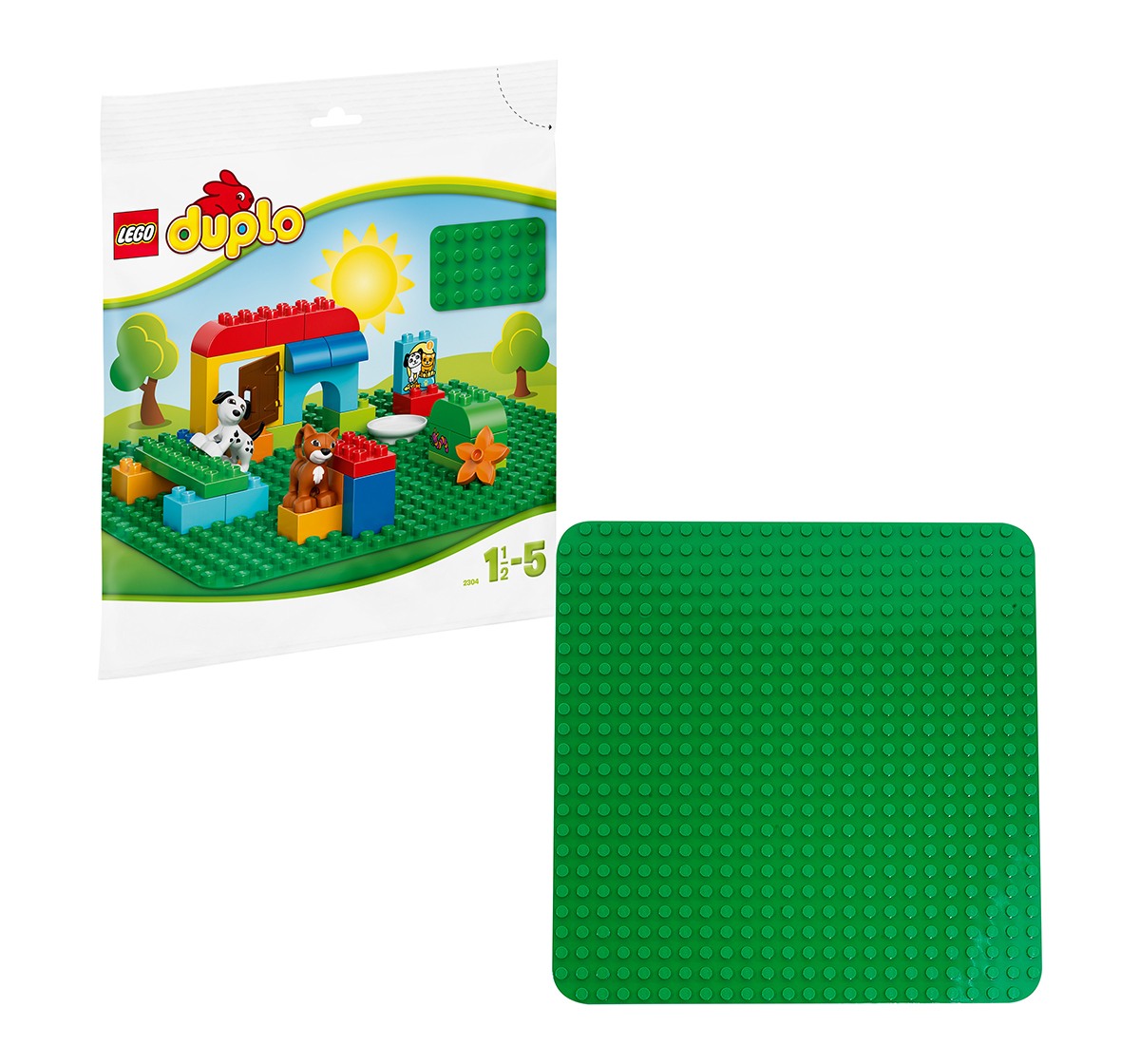 LEGO® DUPLO® Large Green Building Plate Lego Blocks for Kids age 18M + (Green)
