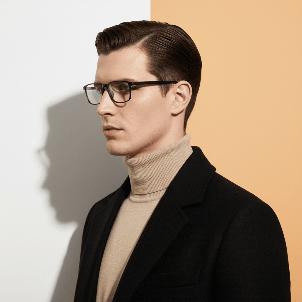 Black Rectangle Frame for Men ELITE