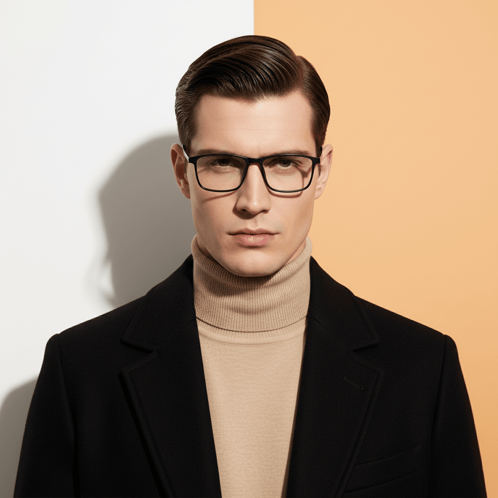 Black Rectangle Frame for Men ELITE