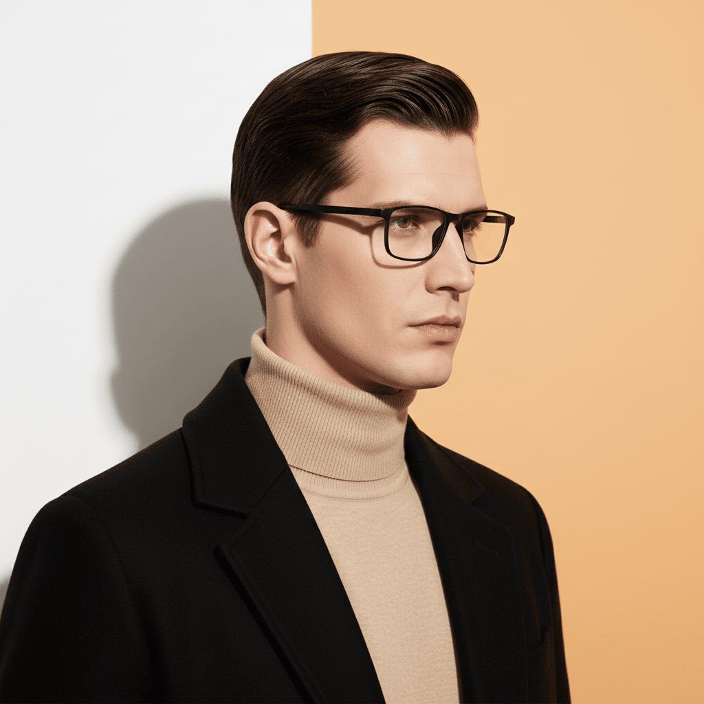 Black Rectangle Frame for Men ELITE