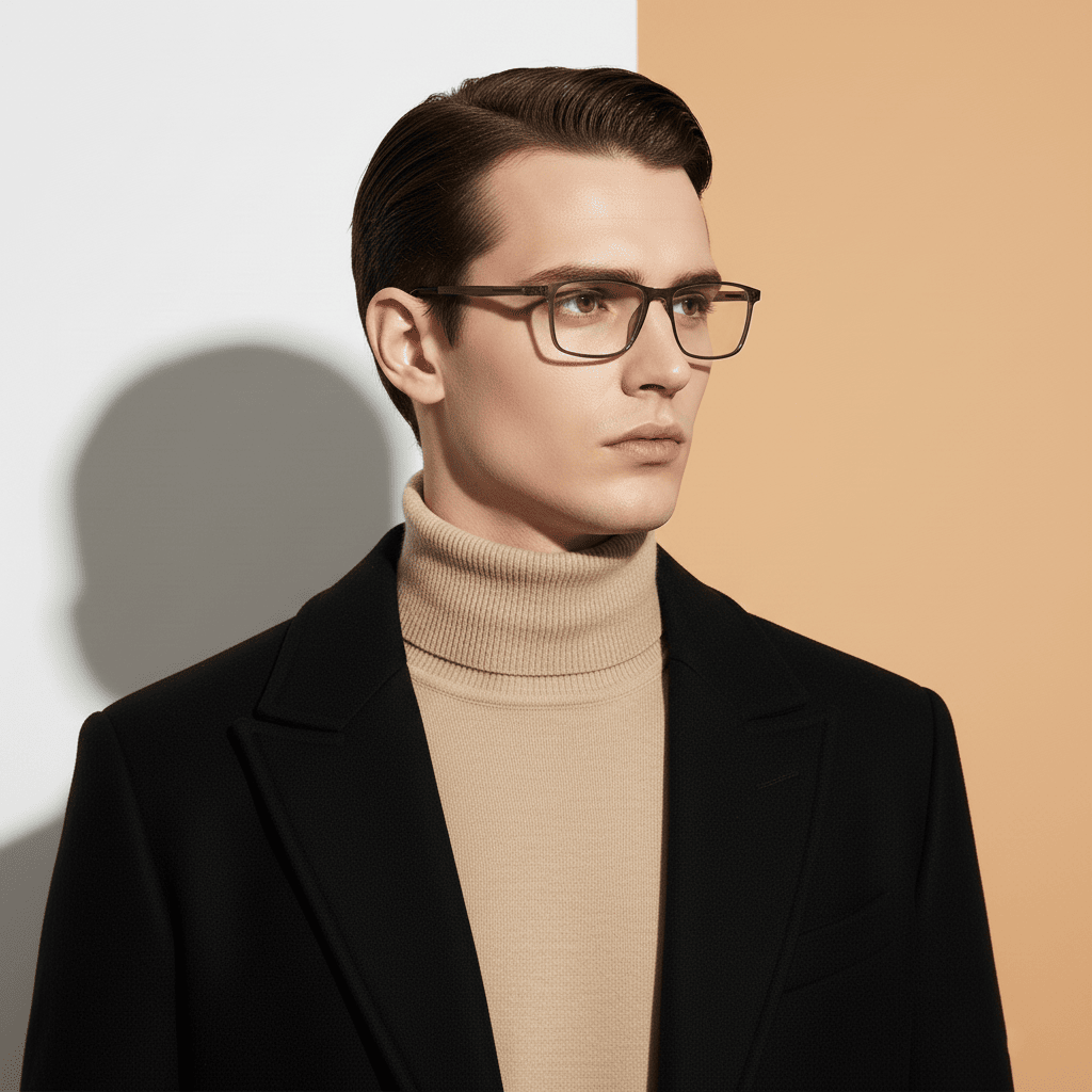 Metallic Rectangle Frame for Men ELITE