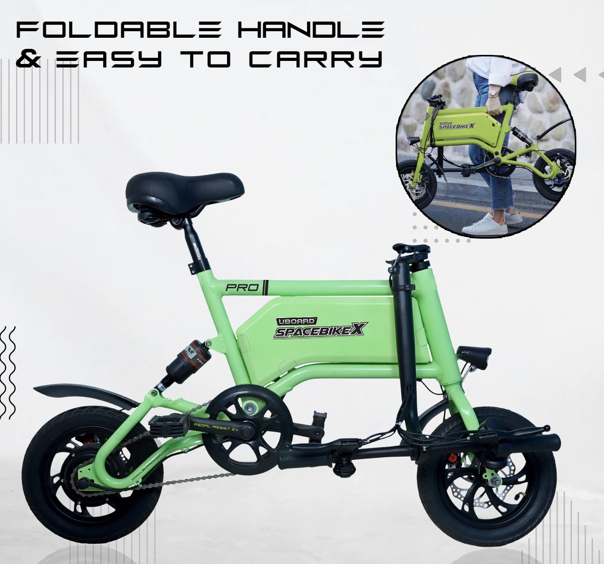 Uboard E Space Bike EV, Assorted14+