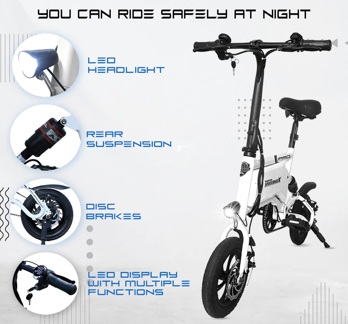 Uboard E Space Bike EV, Assorted14+