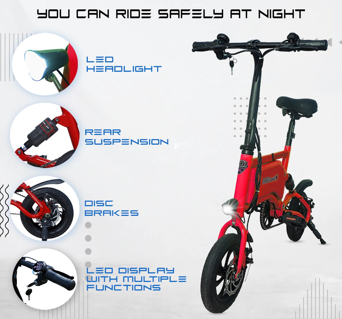 Uboard E Space Bike EV, Assorted14+