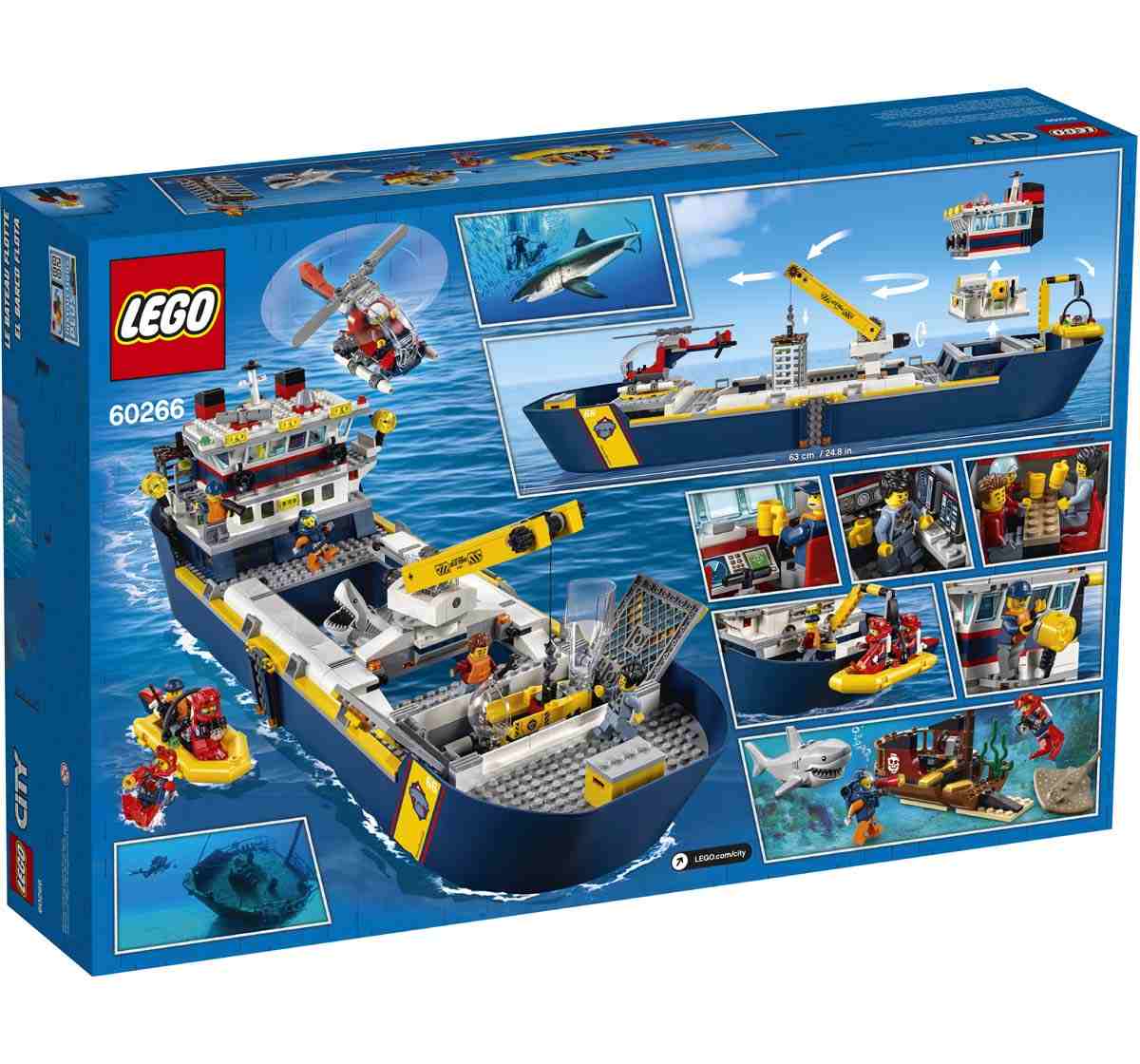 Lego Ocean Exploration Ship Lego Blocks for Kids Age 7Y+