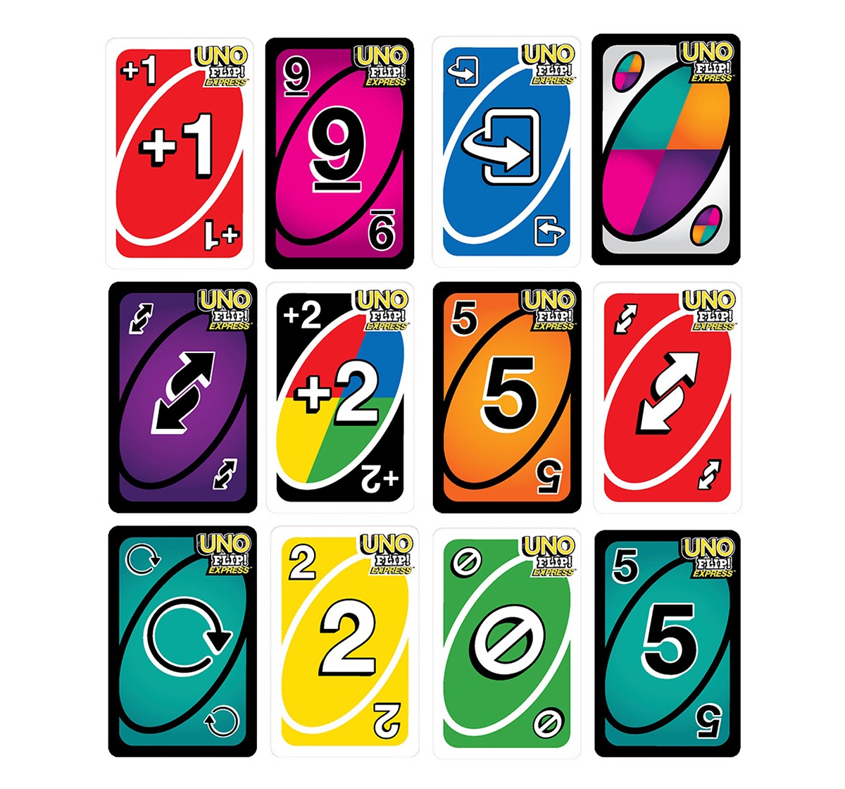 Mattel Games UNO Flip Express, Unisex, 7Y+ (Multicolor)