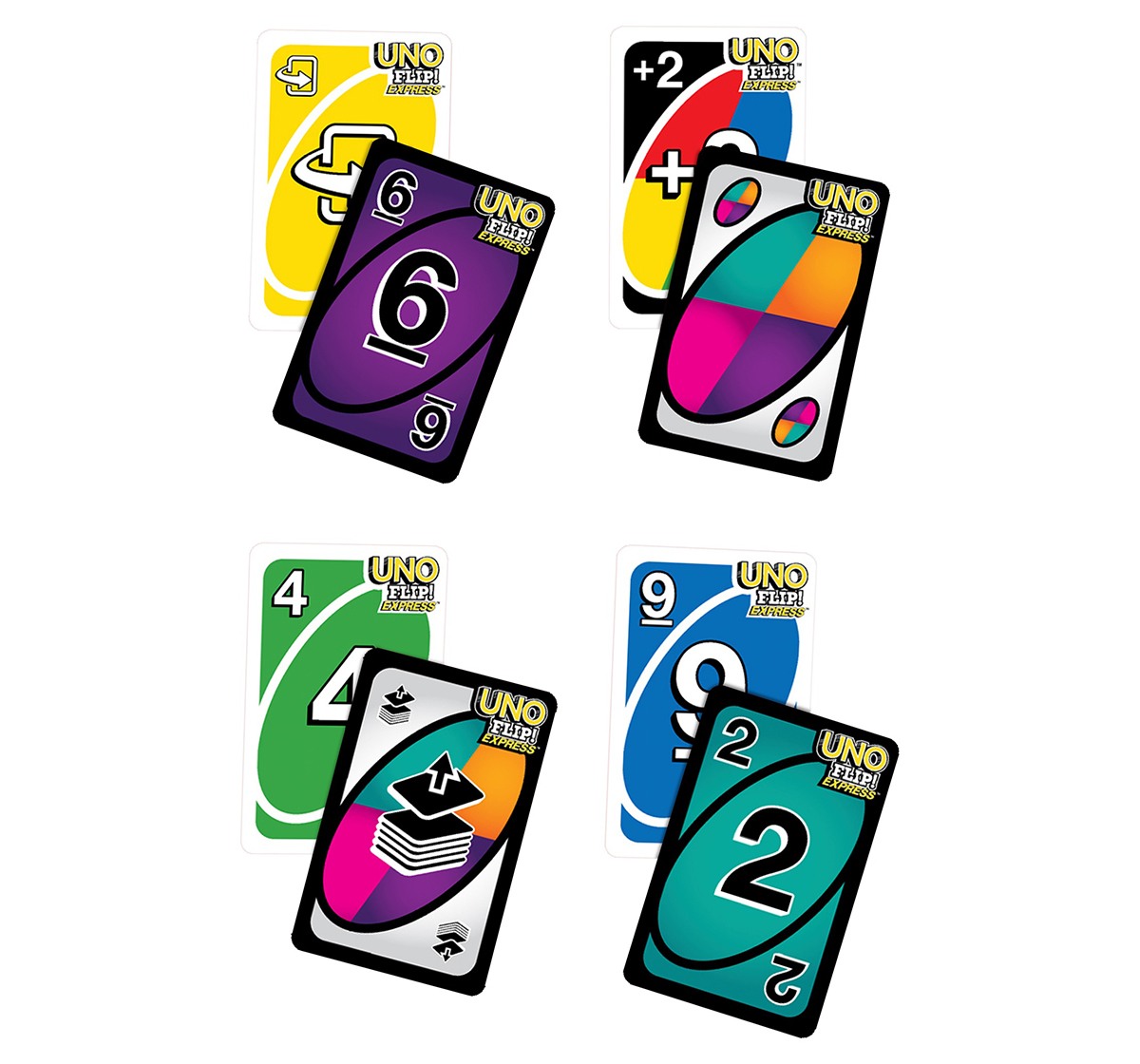Mattel Games UNO Flip Express, Unisex, 7Y+ (Multicolor)