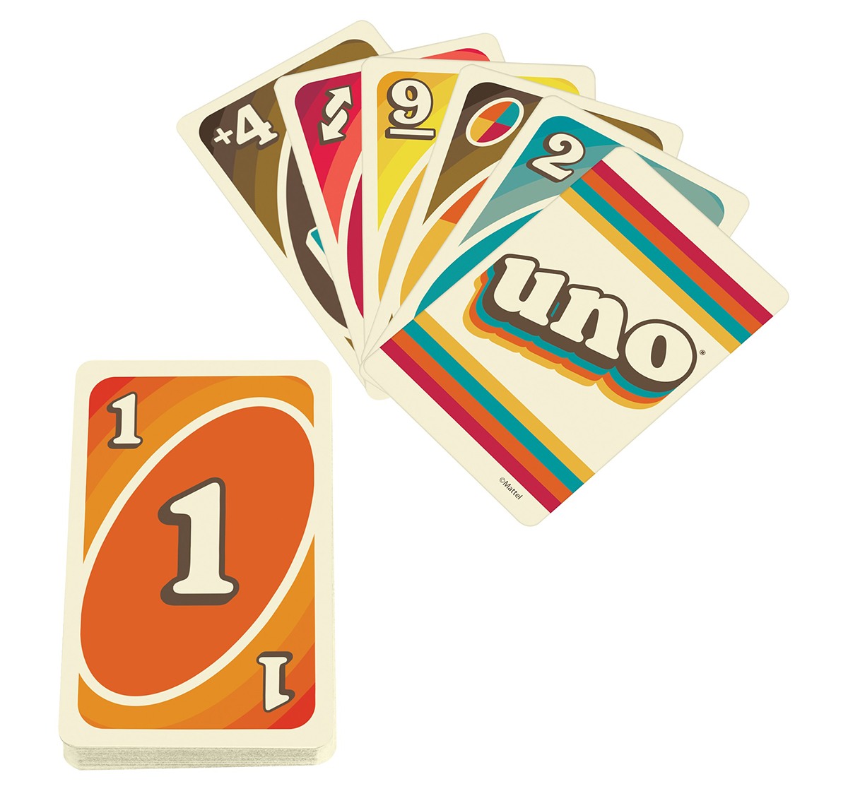 Mattel Games UNO Iconic 1970S, Unisex, 7Y+ (Multicolor) - Mattel Games