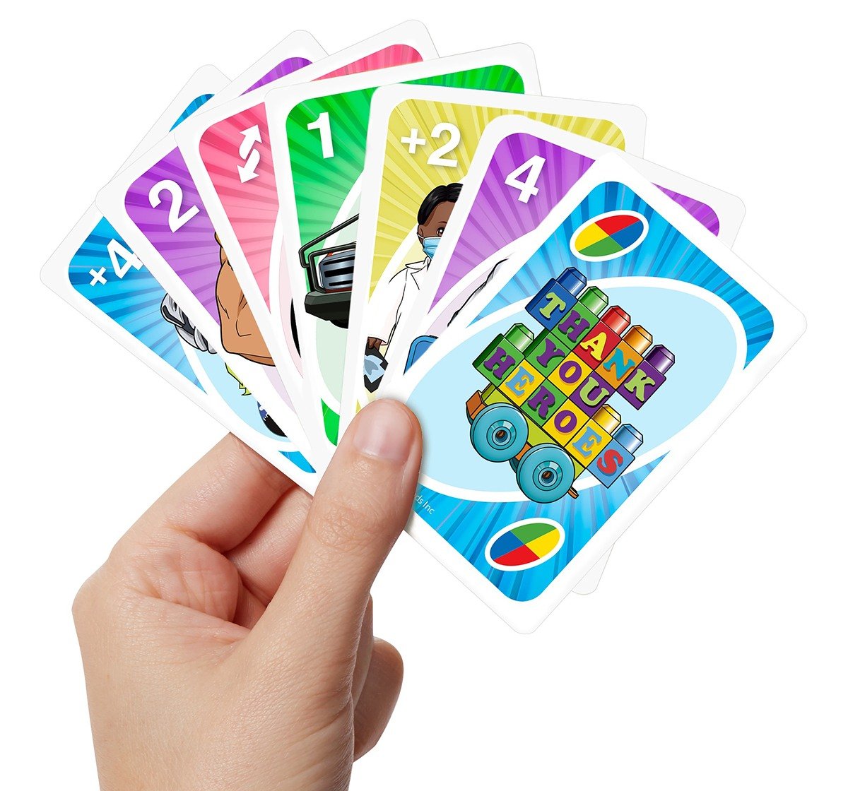 Mattel Games UNO Thank You Heroes, Unisex, 7Y+ (Multicolor)