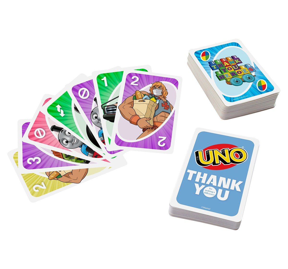 Mattel Games UNO Thank You Heroes, Unisex, 7Y+ (Multicolor)