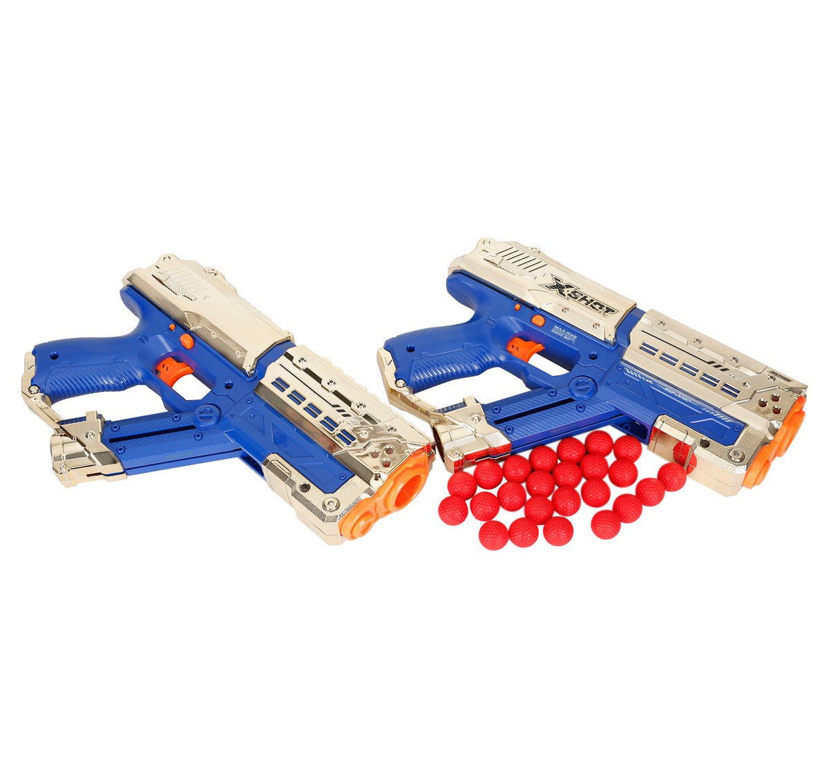 X-Shot Golden Chaos Meteor 2 Pack Blaster set for Kids 12Y+, Multicolour