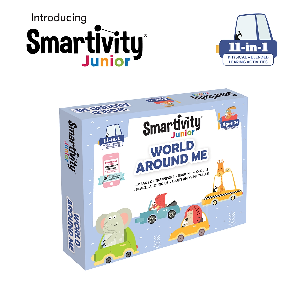 Smartivity | Smartivity Junior World Around Me Pre-School STEAM Learning Educational Toy Art & Craft Play 11 in 1 Activity Kit 0