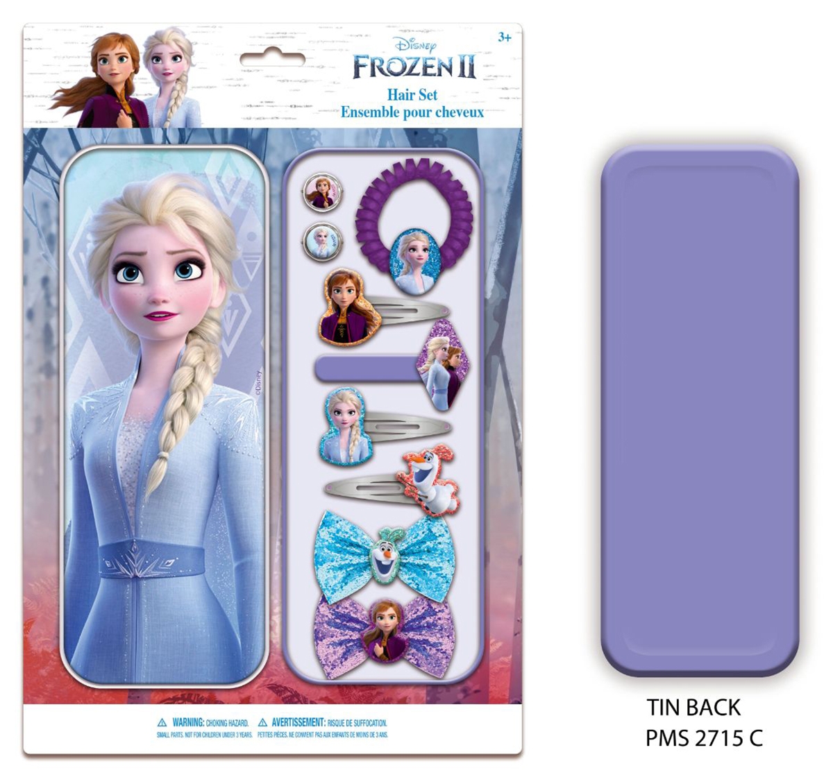 Townley Girl | NE Disney Frozen Hair Accessories in Tin for Girls age 5Y+ 0