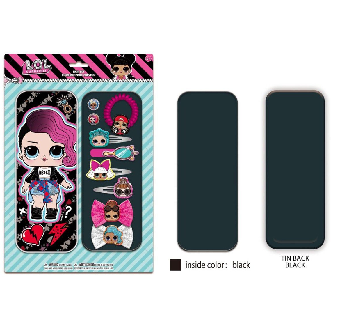 NE LOL Hair Accessories in Tin for Girls age 5Y+