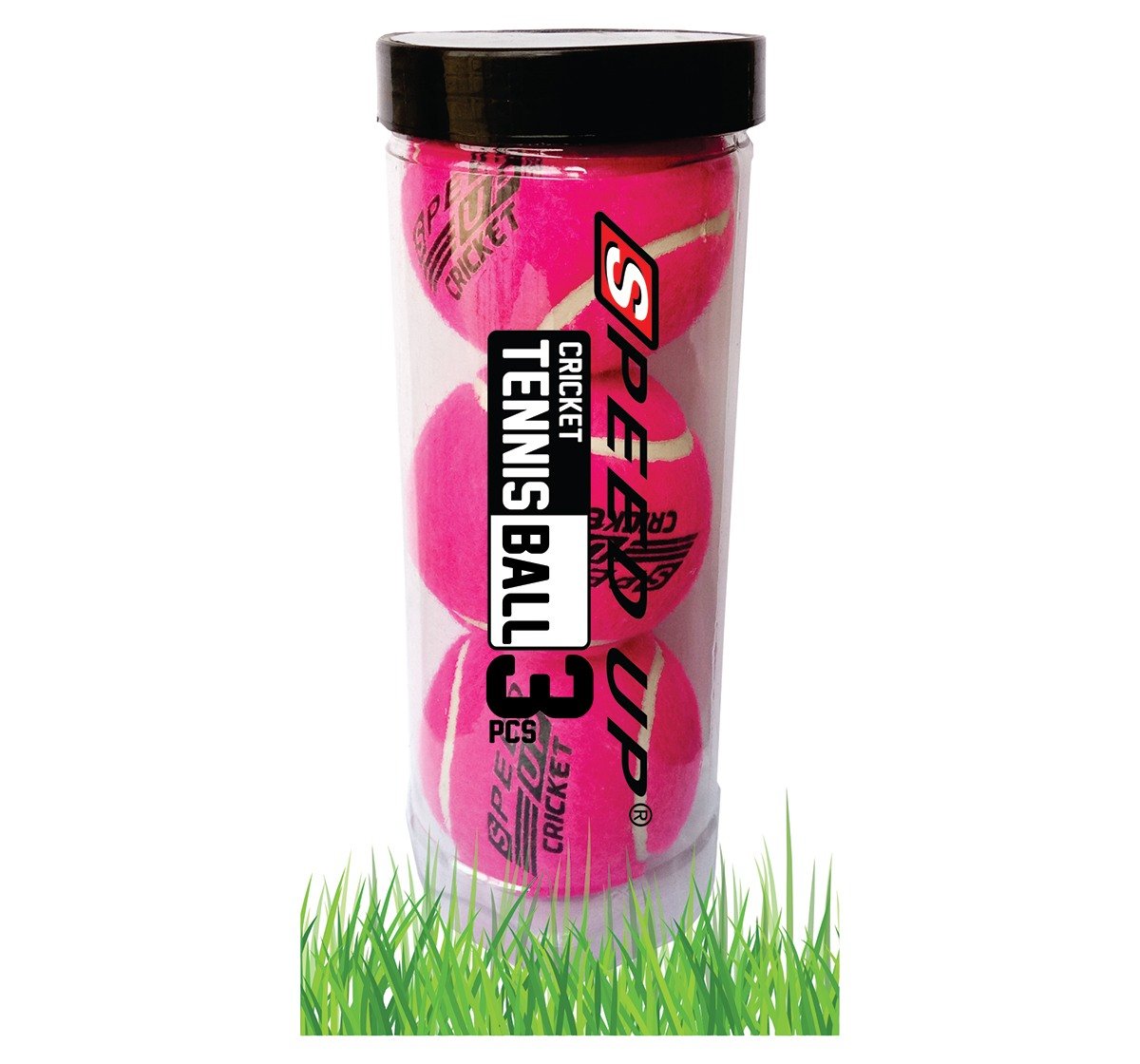 Speed Up Cricket Tennis Ball Pack of 3, Pink for Kids age 10Y+