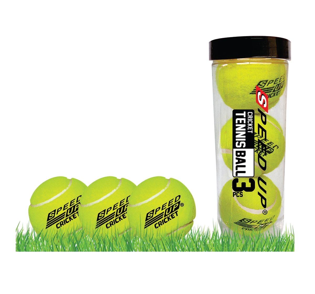 Speed Up | Speed Up Cricket Tennis Ball Pack of 3  for Kids age 10Y+ 0