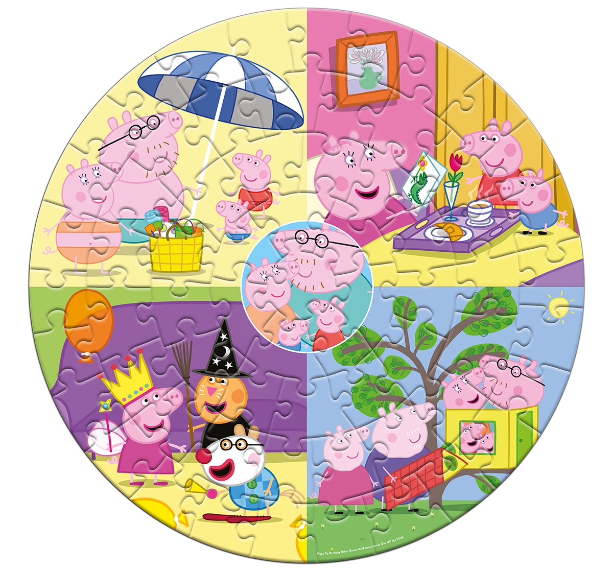 Peppa Pig | Peppa Pig Round Puzzle 66 pcs, 5Y+ 2