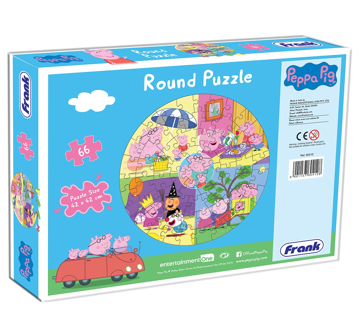 Peppa Pig | Peppa Pig Round Puzzle 66 pcs, 5Y+ 3