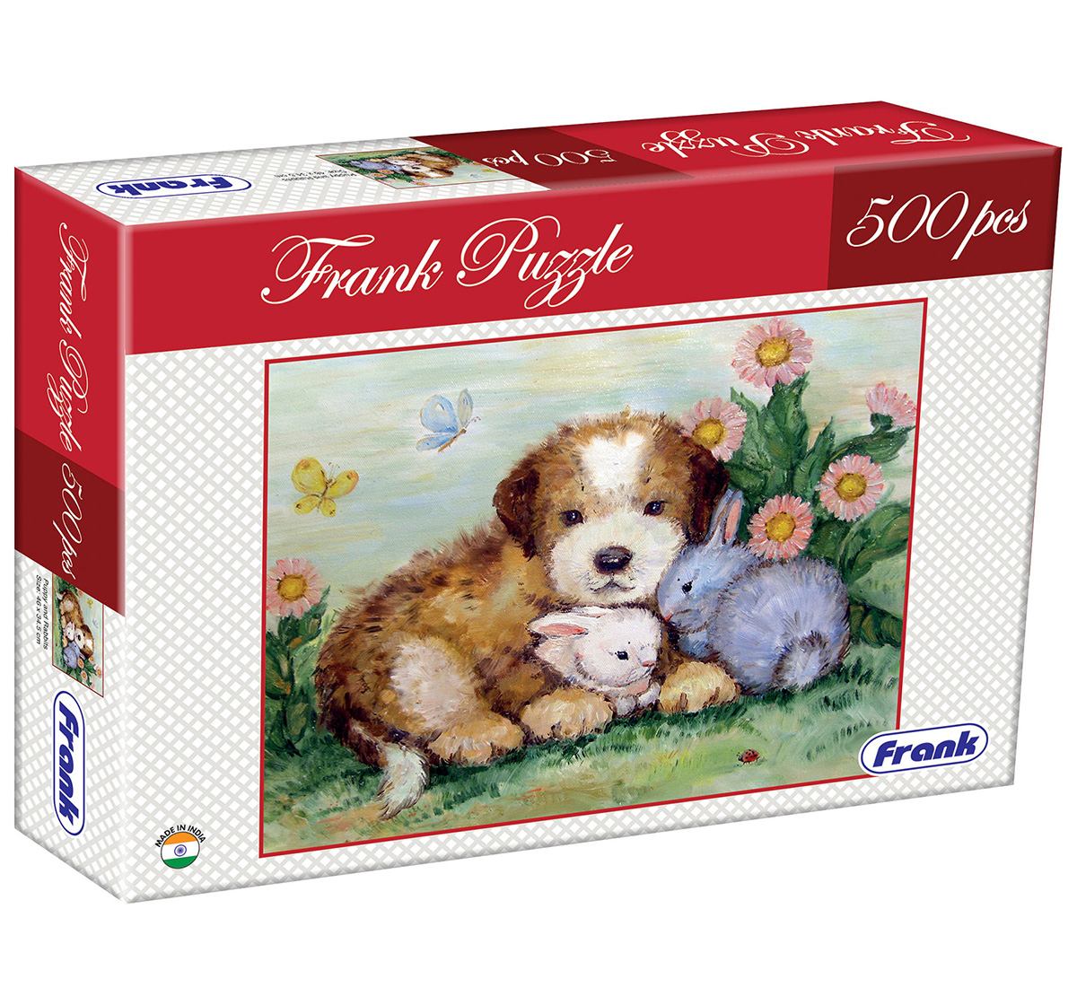 Frank Puppy and Rabbits Puzzle 500 Pieces, 10Y+