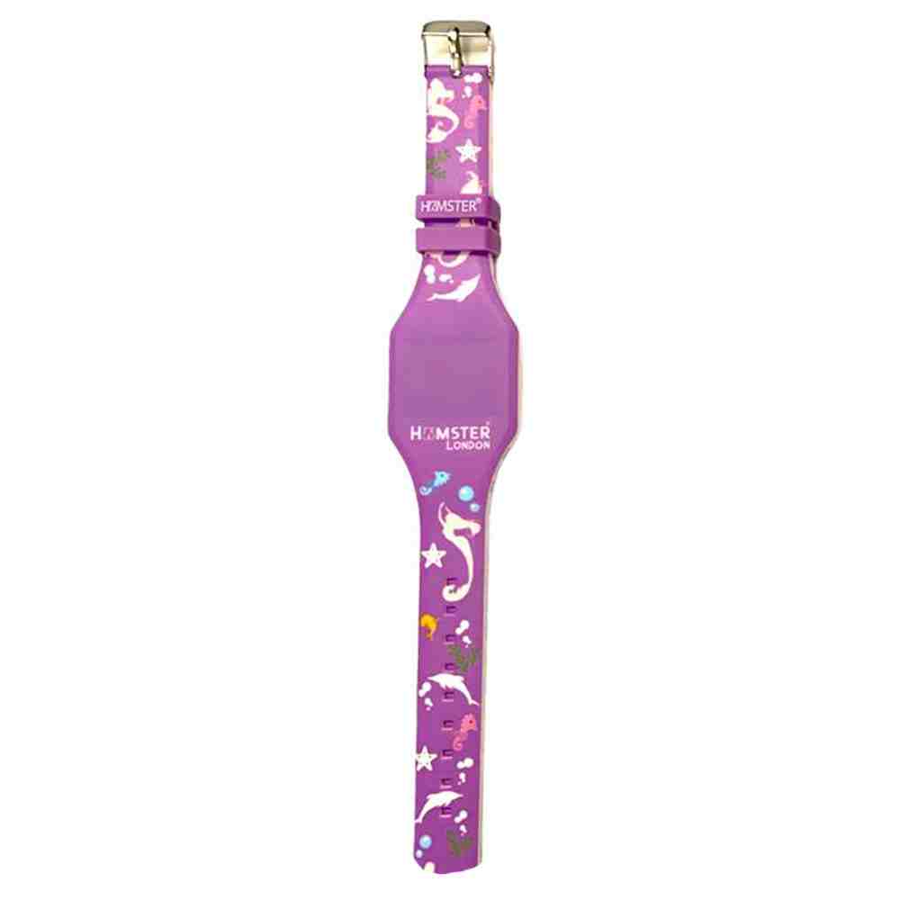 Hamster London Silicon Mermaid Sea Digital Watch For Kids, Blue, 3Y+