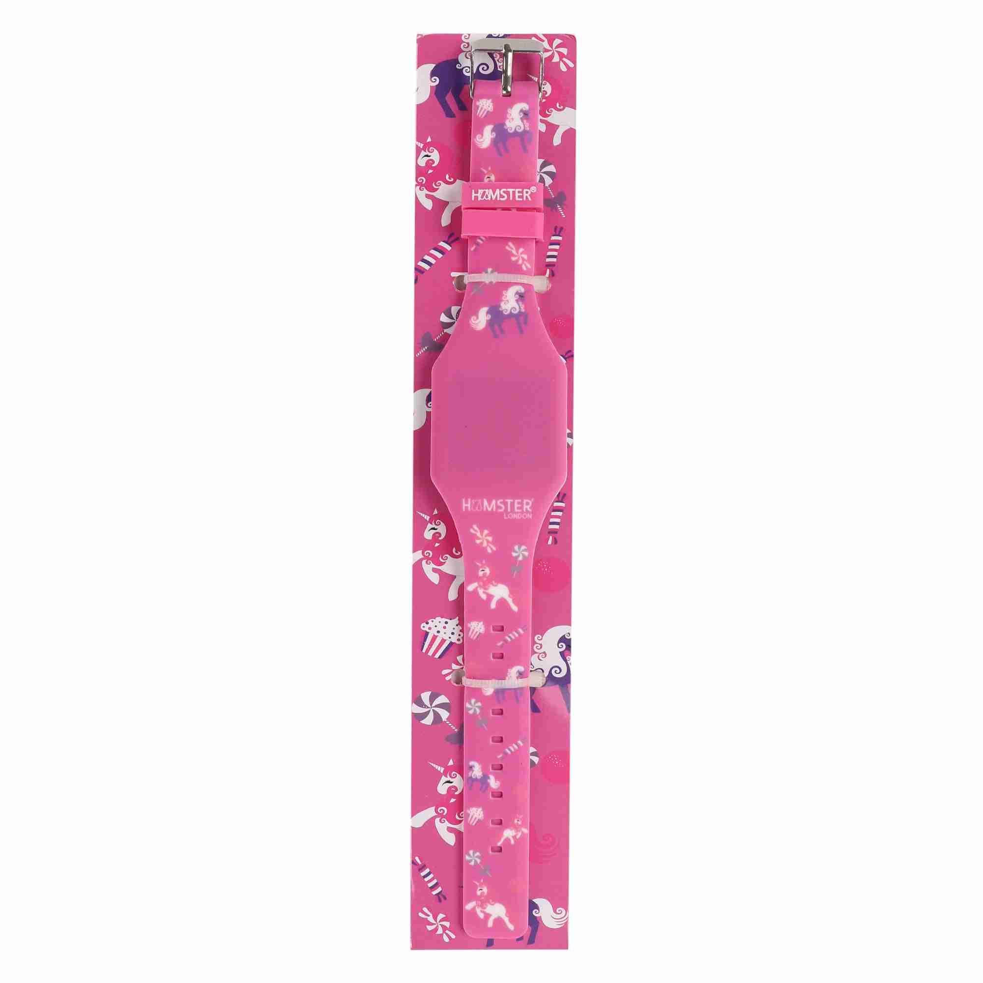Hamster London Silicon Candy Digital Watch For Kids, Pink, 3Y+